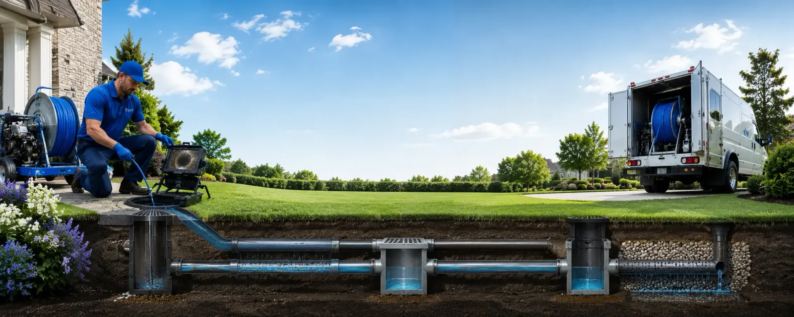 Outdoor drain cleaning information for Ballard, WV